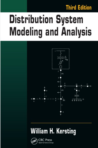 Distribution System Modeling And Analysis Third Edition 3rd Edrevised Kersting