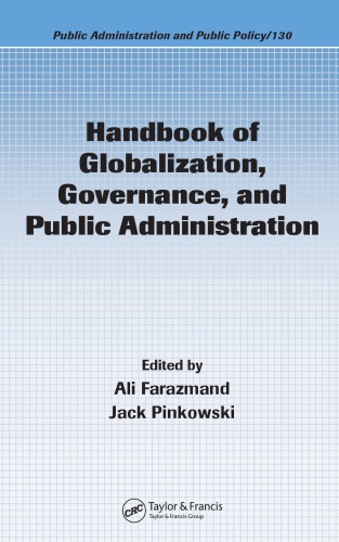 Handbook Of Globalization Governance And Public Administration Farazmand