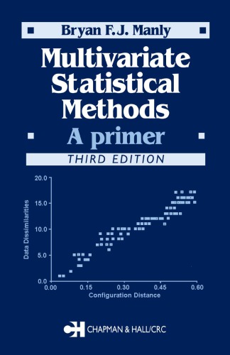 Multivariate Statistical Methods A Primer Third Edition 3rd Ed Manly