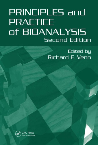 Principles And Practice Of Bioanalysis Second Edition 2nd Ed Venn