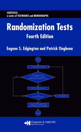 Randomization Tests Fourth Edition 4th Ed Edgington Eugene Onghena