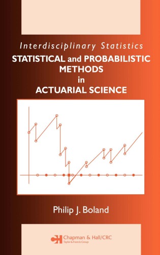 Statistical And Probabilistic Methods In Actuarial Science Boland