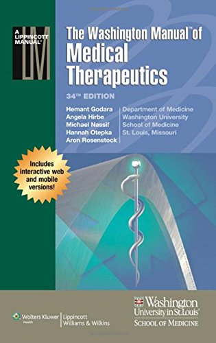 The Washington Manual Of Medical Therapeutics Print Online Thirtyfourth With Inkling Dr Hemant Godara Md