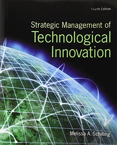 Strategic Management Of Technological Innovation 4th Melissa A Schilling
