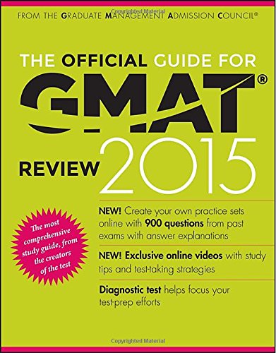 The Official Guide For Gmat Review 2015 With Online Question Bank And Exclusive Video 14th Edition Gmac Graduate Management Admission Council