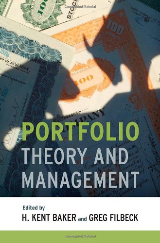 Portfolio Theory And Management 1st Edition H Kent Baker Greg Filbeck