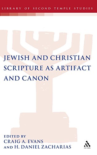 Jewish And Christian Scripture As Artifact And Canon Craig A Evans