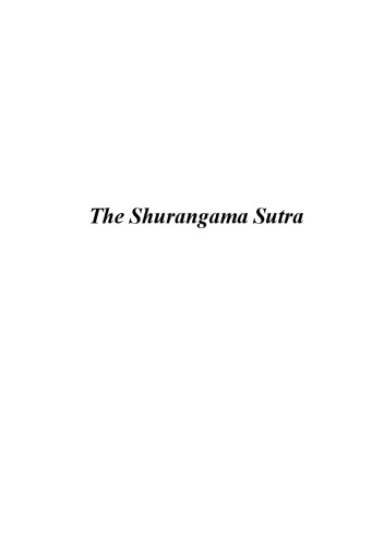 The Suranghama Sutra Shakyamuny Hsuan Hua