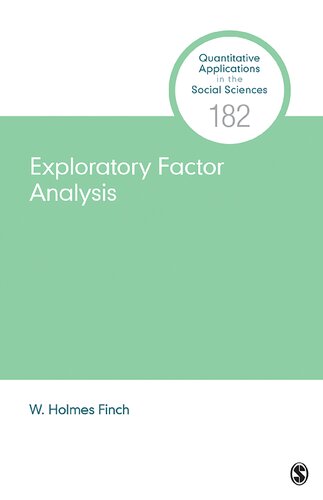 Exploratory Factor Analysis W Holmes Finch