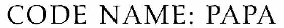 Code Name Papa Entangled Select Suspense Aliyah Burke