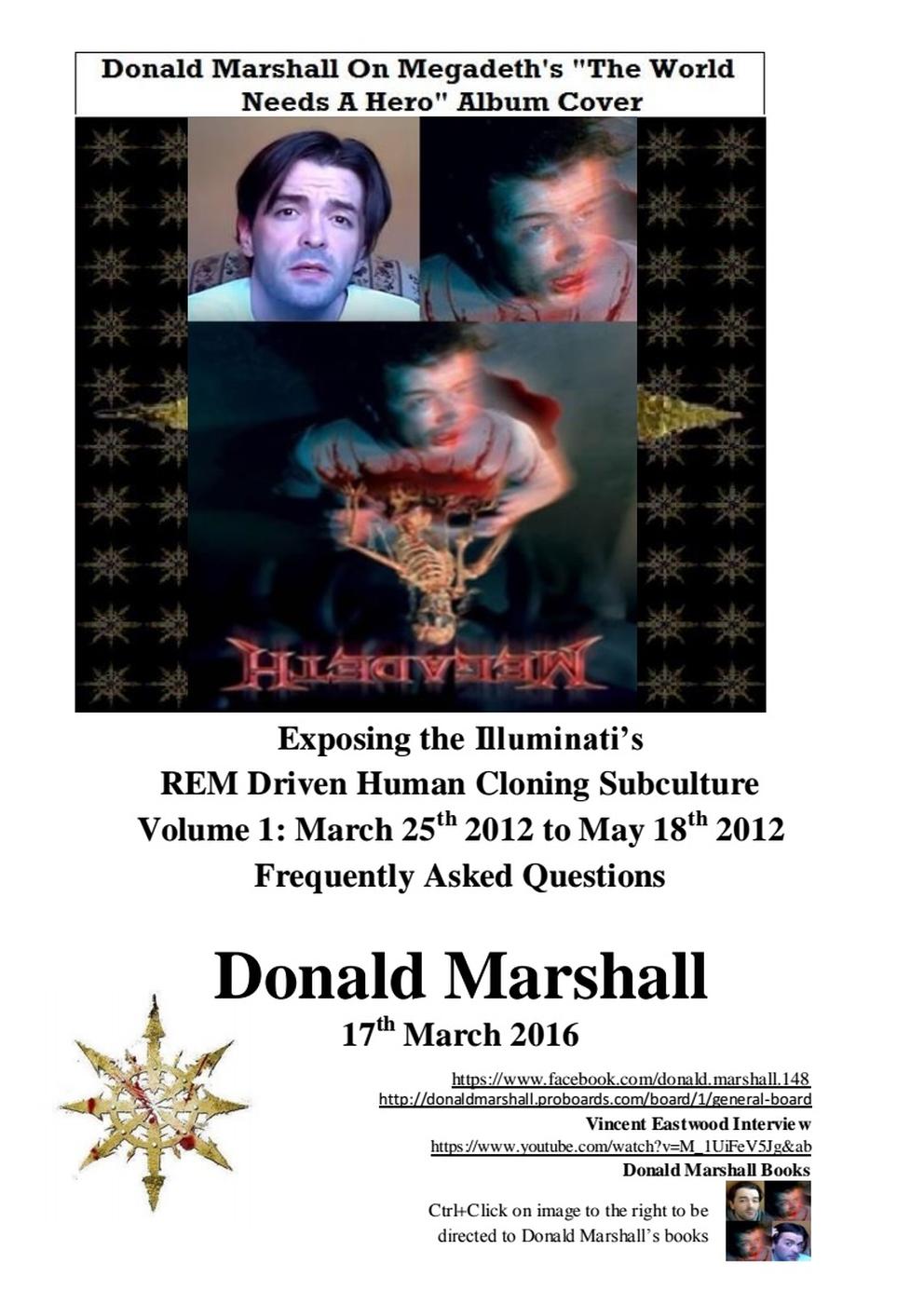 Exposing The Illuminatis Rem Driven Human Cloning Subculture Frequently Asked Questions 1 1 Donald Marshall
