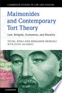 Maimonides And Contemporary Tort Theory Yuval Sinai Benjamin Shmueli