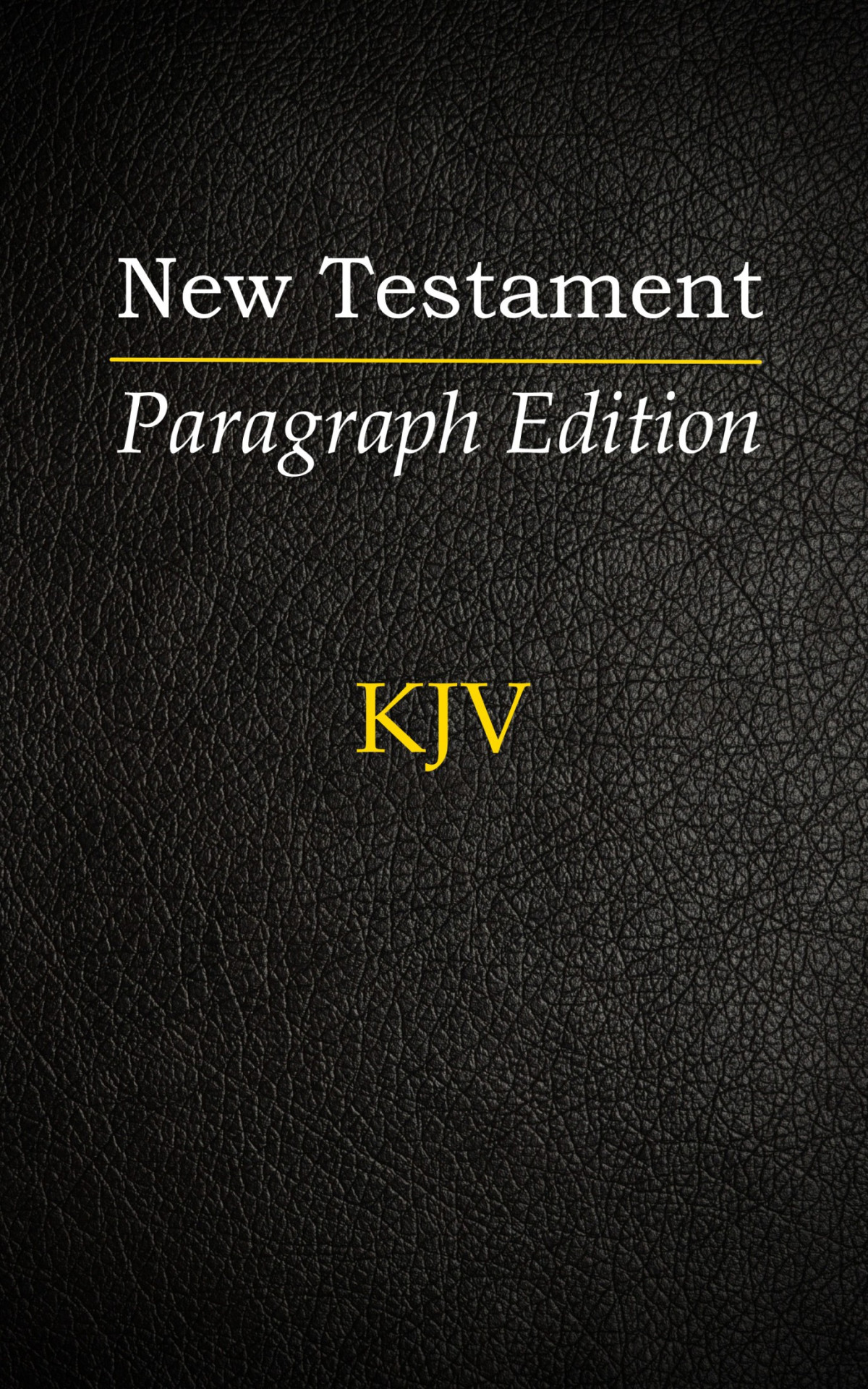 The New Testament Paragraph Edition Various Authors