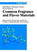 Common Fragrance And Flavor Materials 4th Edition Kurt Bauer