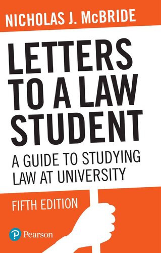 Letters To A Law Student 5th Edition Nicholas Mcbride