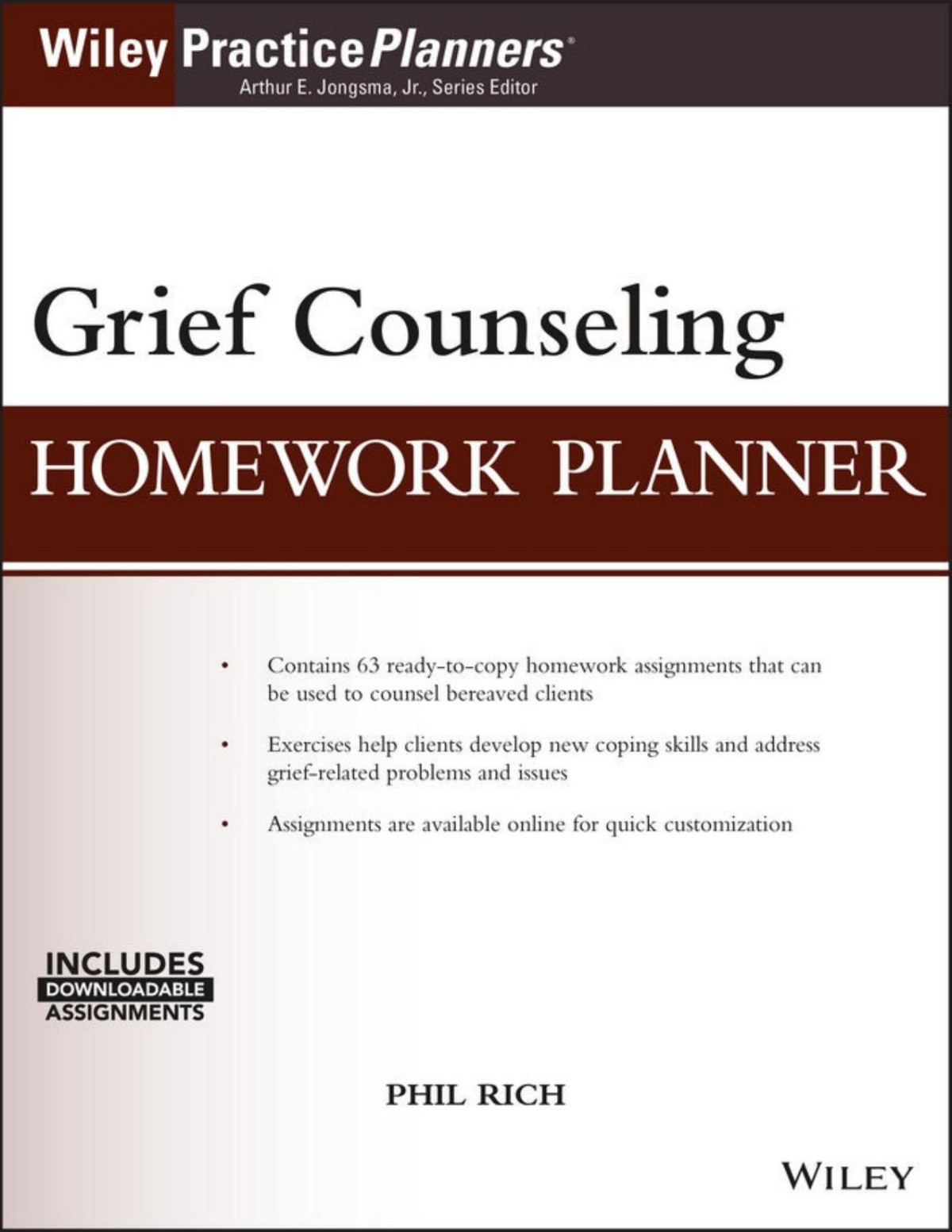Grief Counseling Homework Planner Phil Rich
