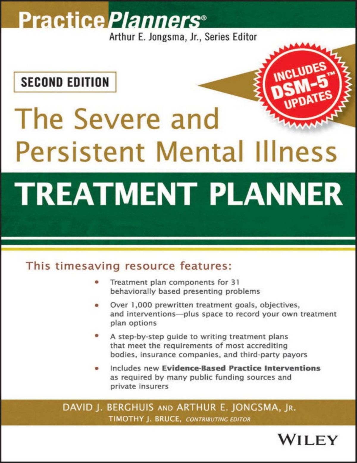 The Severe And Persistent Mental Illness Treatment Planner Arthur E Jongsma David J Berghuis Timothy J Bruce David J Berghuis Timothy J Bruce