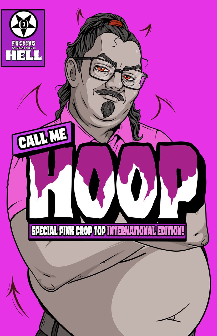 Call Me Hoop Pink Crop Top International Edition The Scumbags