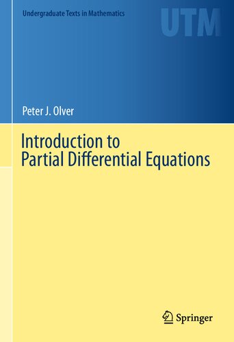 Introduction To Partial Differential Equations Selected Solutions Manual For Instructors 1st Edition Peter J Olver