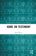 Hume On Testimony 1st Edition Dan Obrien