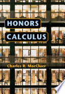 Honors Calculus C R Maccluer
