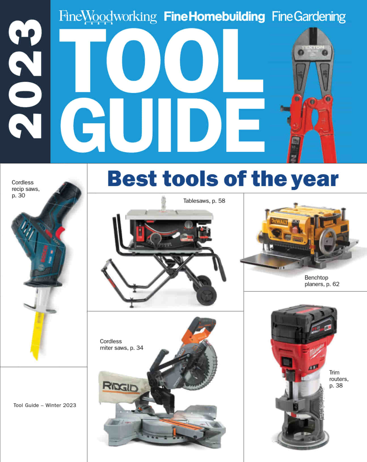 Fine Woodworking Fine Homebuilding Fine Gardening Tool Guide 2023 2023th Edition Taunton Press