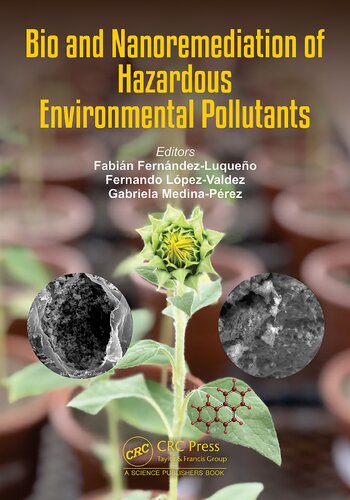 Bio And Nanoremediation Of Hazardous Environmental Pollutants 1st Edition Fabin Fernndez Luqueo Editor