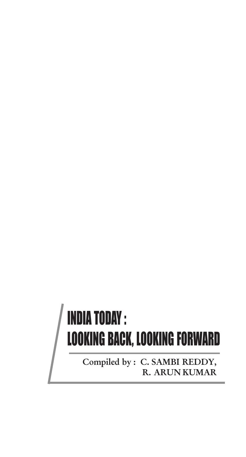 India Today Looking Back Looking Forward April 2015 P Patnaik