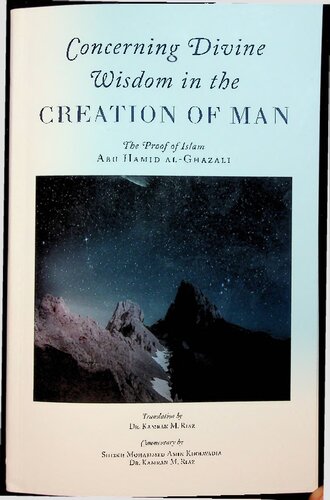 Concerning Divine Wisdom In The Creation Of Man 1st Edition Abu Hamid Alghazali