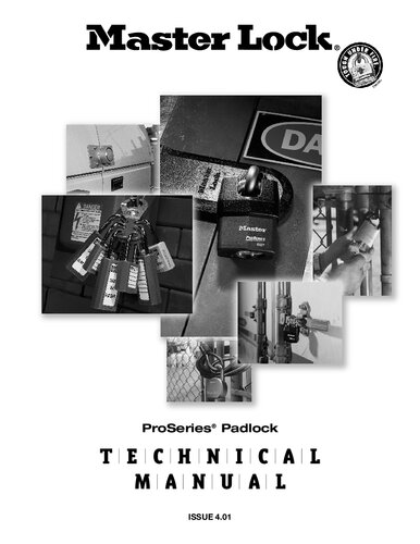 Masterlock Pro Series Padlock Technical Manual V401 Master Lock