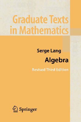 Algebra 3rd Edition Serge Lang