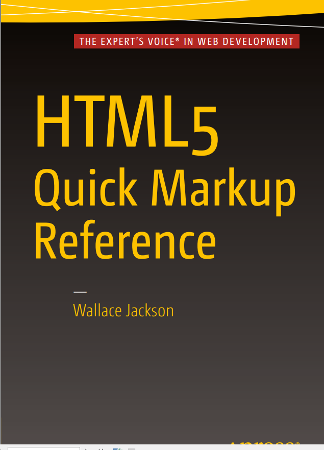 Html5 Quick Markup Reference 1st Edition Wallace Jackson