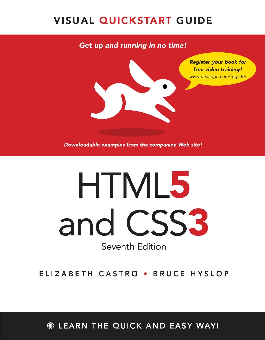 Html5 And Css3 Visual Quick Start Guide 7th Edition Elizabeth Castro And Bruce Hyslop