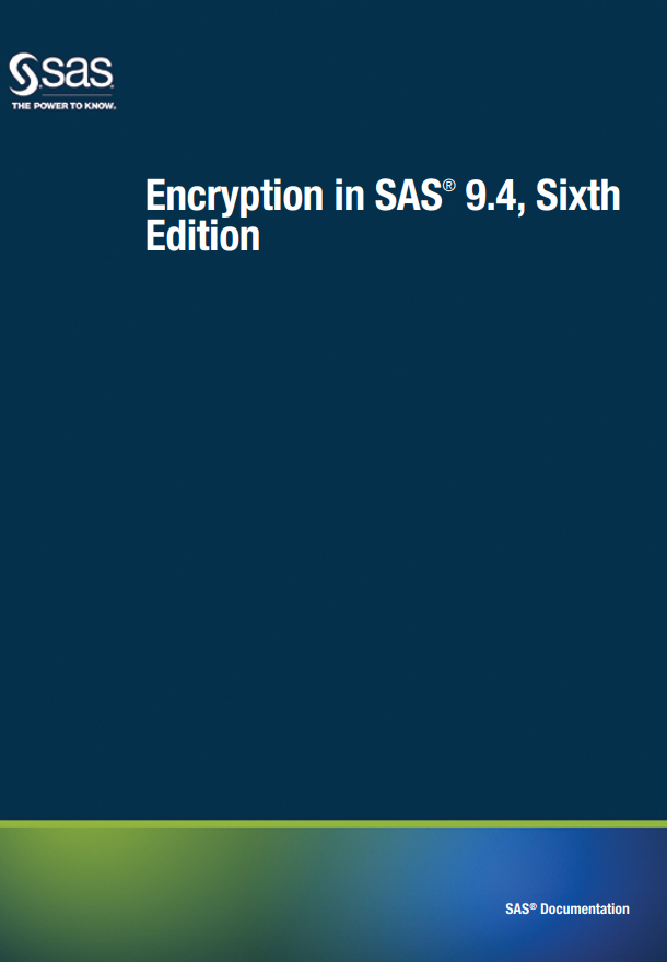 Encryption In Sas 94 Sixth Edition 6th Sas Institute Inc