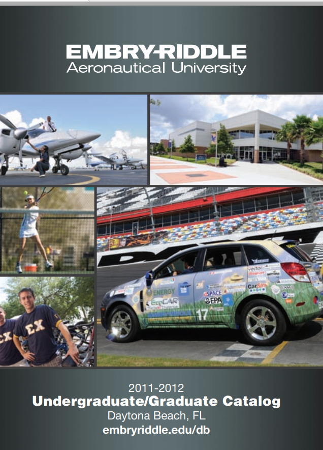 Embryriddle Aeronautical University Undergraduategraduate Catalogue 20112012 Embryriddle Aeronautical University