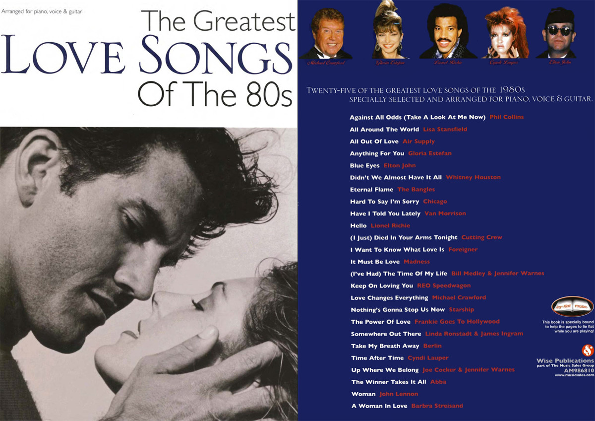 The Greatest Love Songs Of The 80s Piano Vocal Guitar Wise Publications