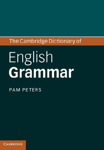 The Cambridge Dictionary Of English Grammar Pam Peters