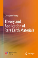 Theory And Application Of Rare Earth Materials 1st Changzhen Wang