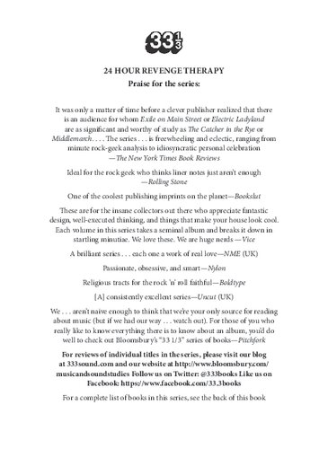 Jawbreakers 24 Hour Revenge Therapy Ronen Givony
