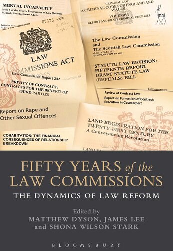 Fifty Years Of The Law Commissions Matthew Dyson James Lee Shona Wilson Stark Editors