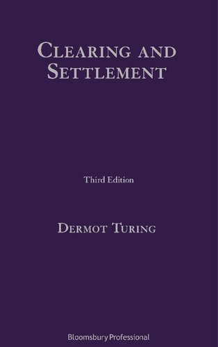 Clearing And Settlement Dermot Turing