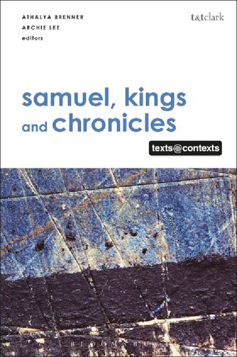 Samuel Kings And Chronicles I Textscontexts Athalya Brenneridan Archie Cc Lee