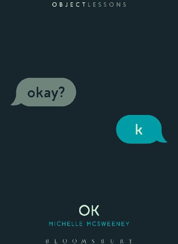 Ok Object Lessons Michelle Mcsweeney