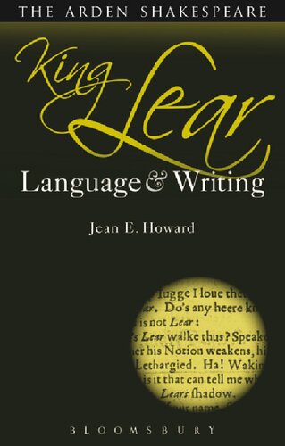King Lear Language And Writing Jean E Howard