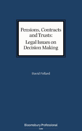 Pensions Contracts And Trusts Legal Issues On Decision Making Proper Purposes Relevant Factors And Perversity Applying Braganza David Pollard