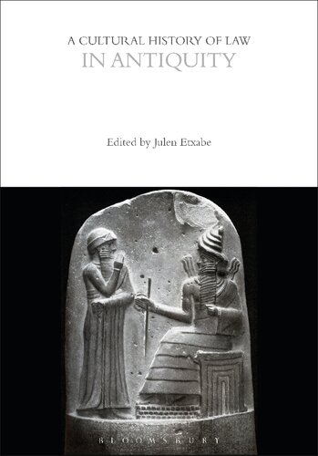 A Cultural History Of Law In Antiquity Volume 1 Unknown