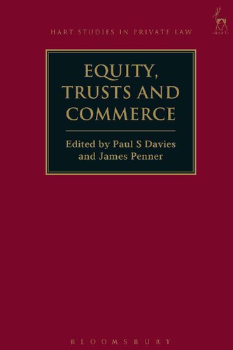 Equity Trusts And Commerce Paul S Davies James Penner Editors