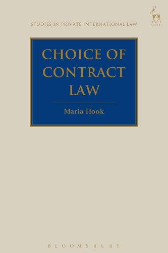 The Choice Of Law Contract Maria Hook