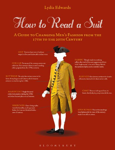 How To Read A Suit A Guide To Changing Mens Fashion From The 17th To The 20th Century Lydia Edwards
