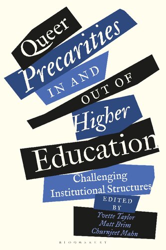 Queer Precarities In And Out Of Higher Education Challenging Institutional Structures Yvette Taylor Matt Brim Churnjeet Mahn Editors